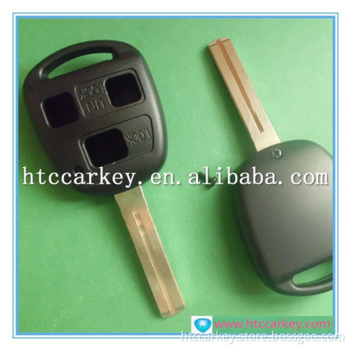 Best quality car key in key for Lexus 3 Button Shell Short Blade remote key